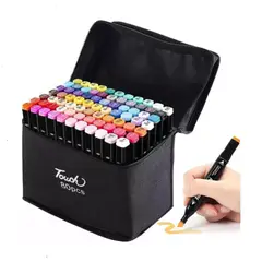 GENERICO - Set Rotuladores Doble Punta Para Colorear 80pcs Plumon DP