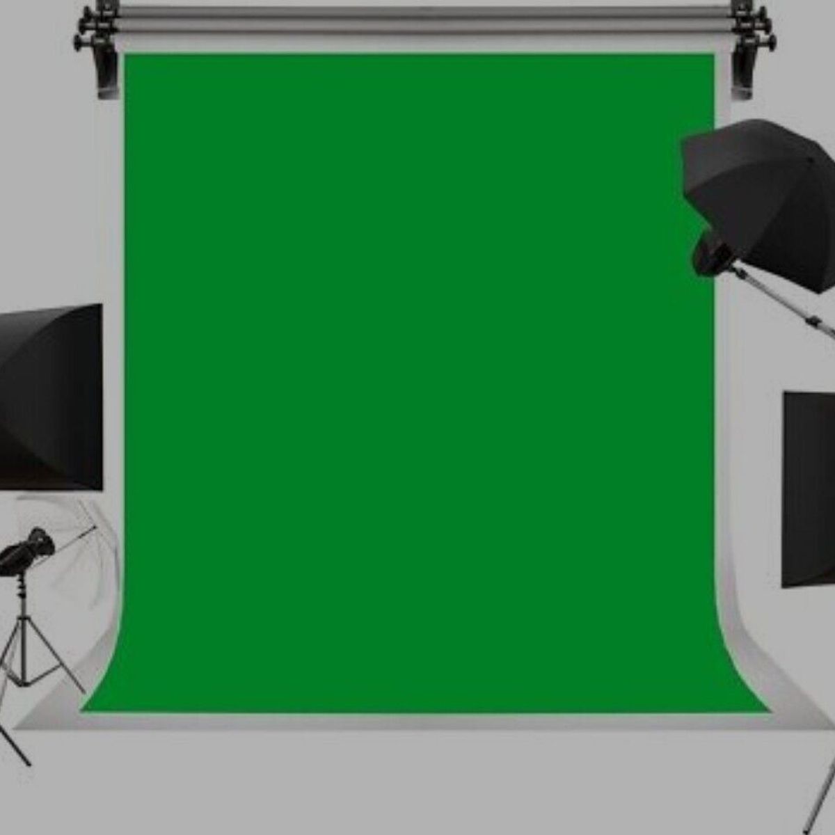 GENERICO - Tela delgada Croma para fotografía y video con 4 pinzas