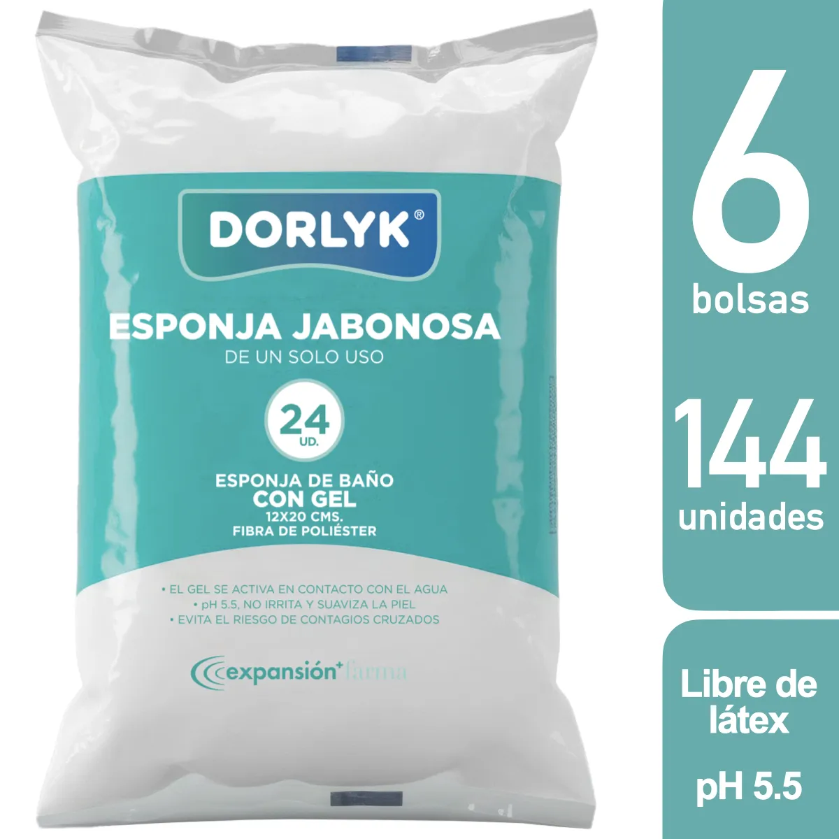 DORLYK - Toalla Jabonosa Desechable Dorlyk 144 Unidades