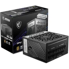 MSI - Fuente Poder MPG A1000G PCIE5 1000W F Modular 80+ Gold - Negro