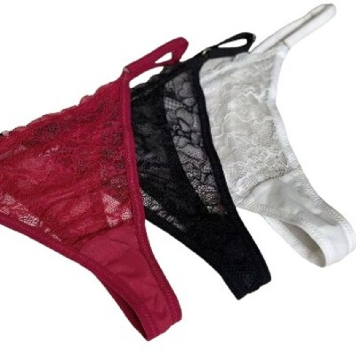 BANDIIT - Pack de 4 tangas Colales Encaje Regulable