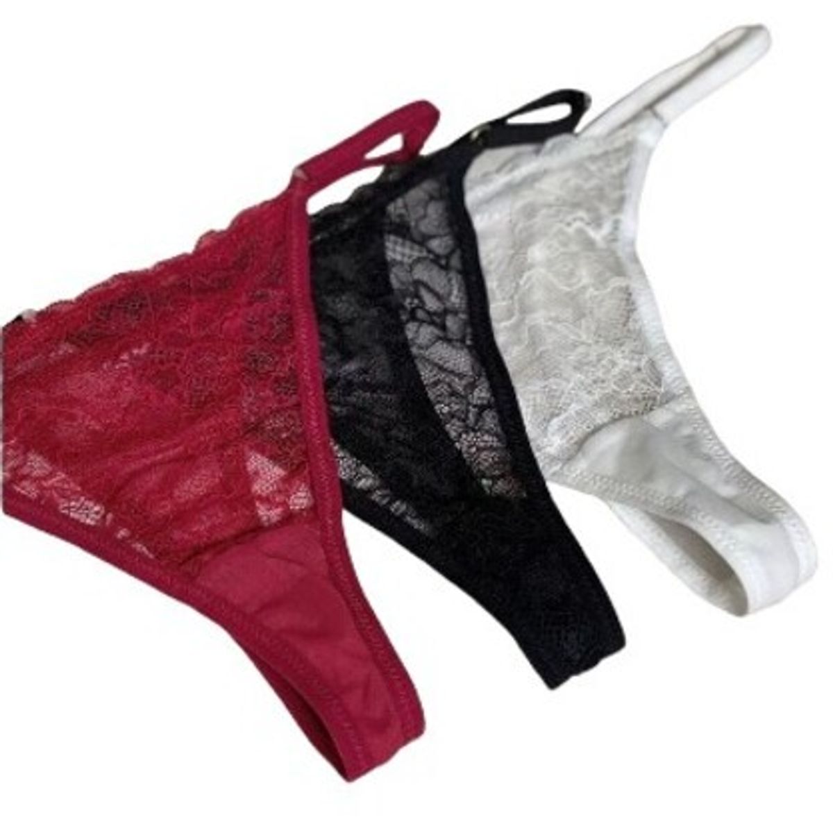 BANDIIT - Pack de 4 tangas Colales Encaje Regulable