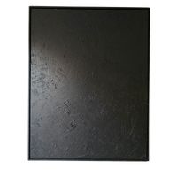 Cuadro Decorativo Abstracto Textura Profunda Negro Acrílico Pintado A Mano Sobre Lienzo 90x70 cm