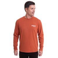 Polera Jersey Estampada Naranja