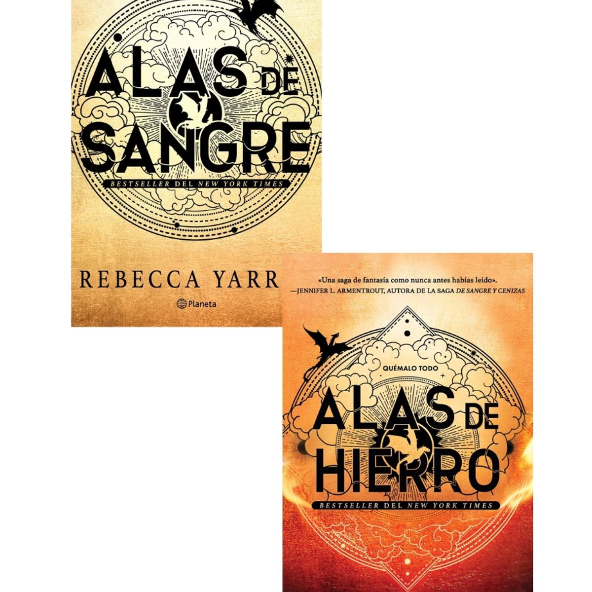 EDITORIAL PLANETA - Pack Empireo 1 Y 2 Alas Sangre + Hierro - Rebecca Yarros