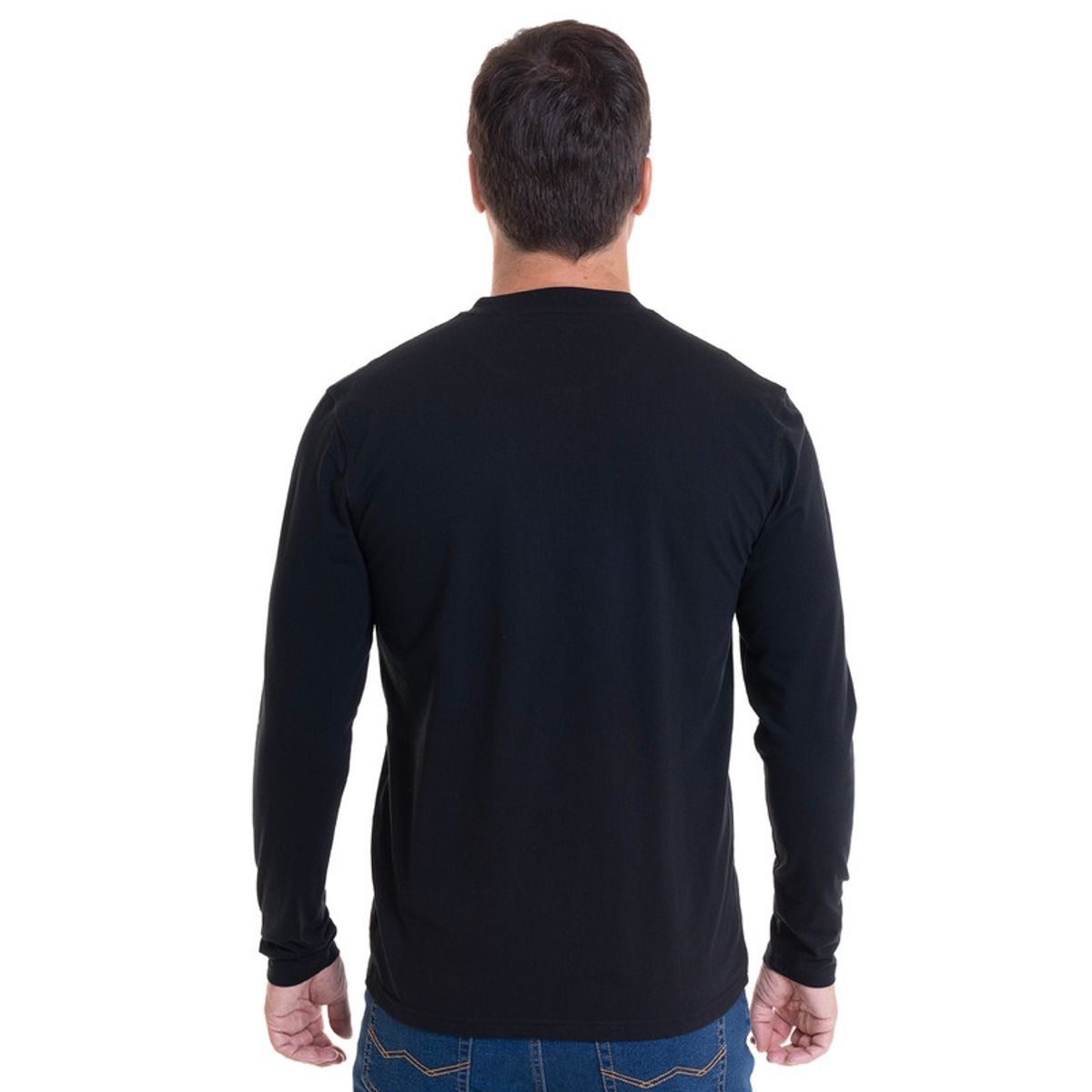 KOTTING - Polera Jersey Botones Negro KOTTING