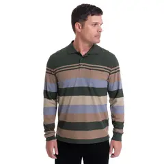 KOTTING - Polera Piqué Listada Verde