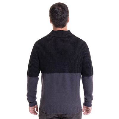 Imagen 2 del producto Sweater Cuello Cruzado Gris oscuro
