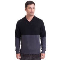 Sweater Cuello Cruzado Gris oscuro