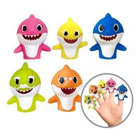 Juguete De Baño Titere Dedo Baby Shark Tiburon Bebe