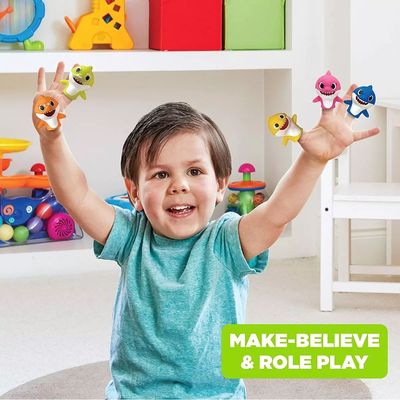 Imagen 2 del producto Juguete De Baño Titere Dedo Baby Shark Tiburon Bebe