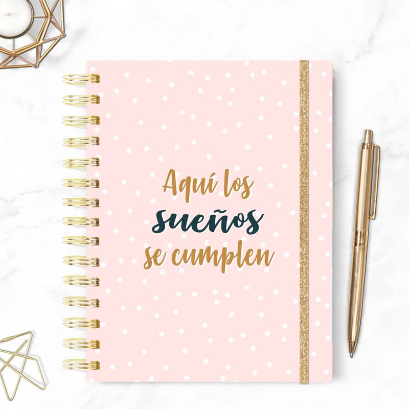 FATI - Planner anual no fechado Aquí los sueños se cumplen