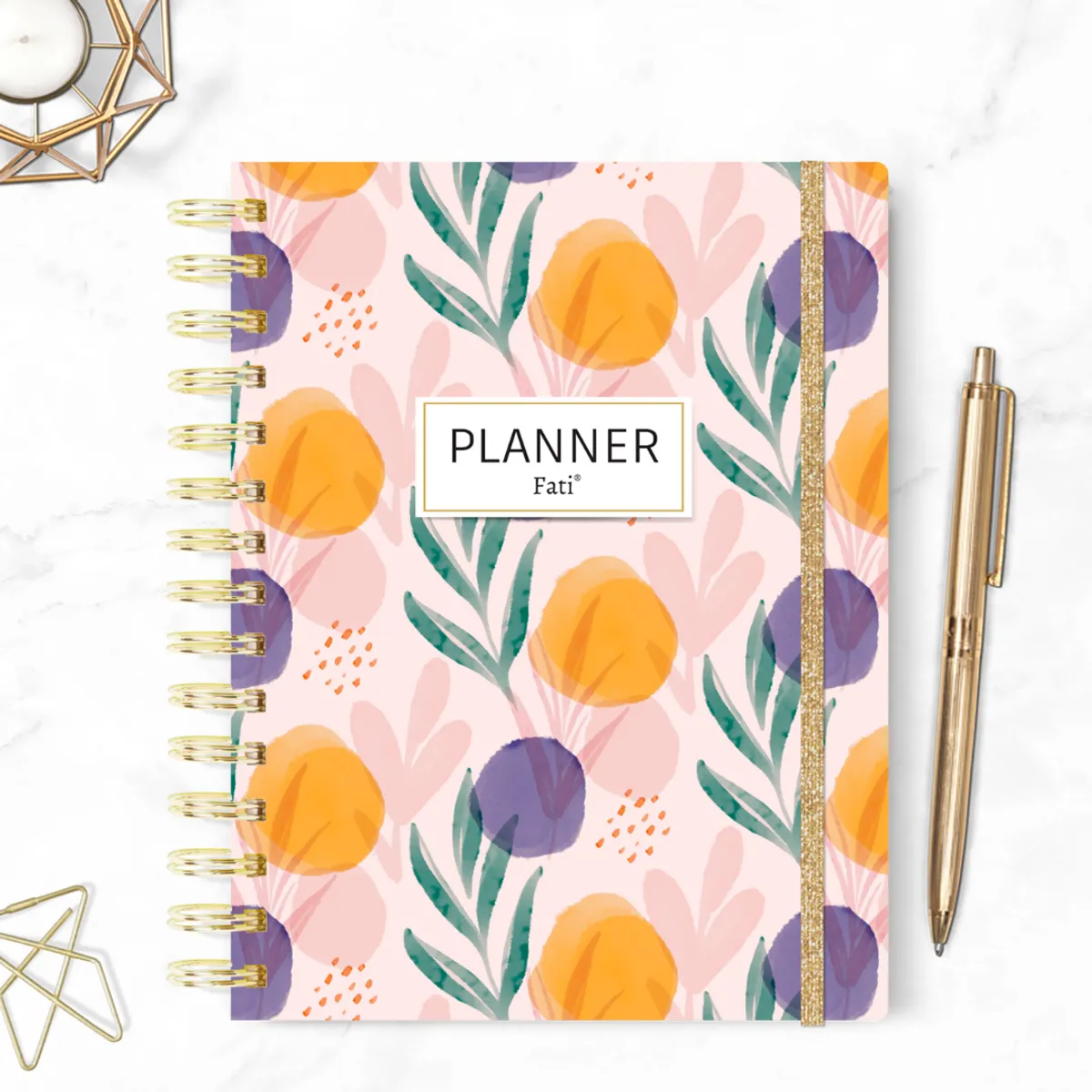 FATI - Planner anual no fechado semana la vista horizontal
