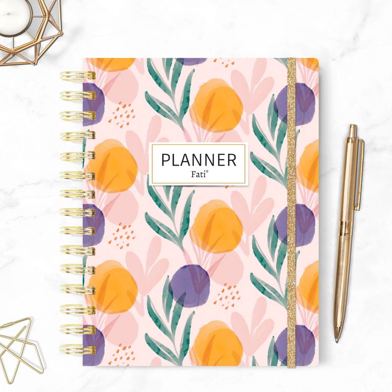 FATI - Planner anual no fechado semana la vista horizontal