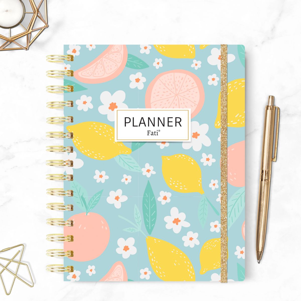 FATI - Planner anual no fechado semana a la vista horizontal