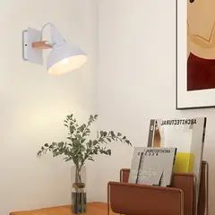 LAMPARASHOME - Apliqué 1 luz E14 Blanco 25×15×18cm