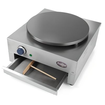 Imagen 2 del producto Crepera Electrica Industrial 40 cm. Acero Inox.