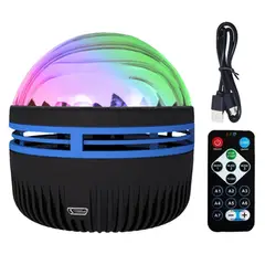 EVERSO - Lampara Proyector Estrellas Luz Led Giratoria Bebe Niños