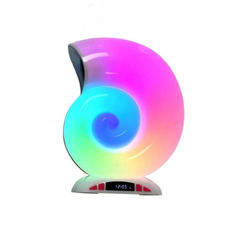 GENERICO - Mini Altavoz Caracola Rgb Inalámbrico Parlante Lampara