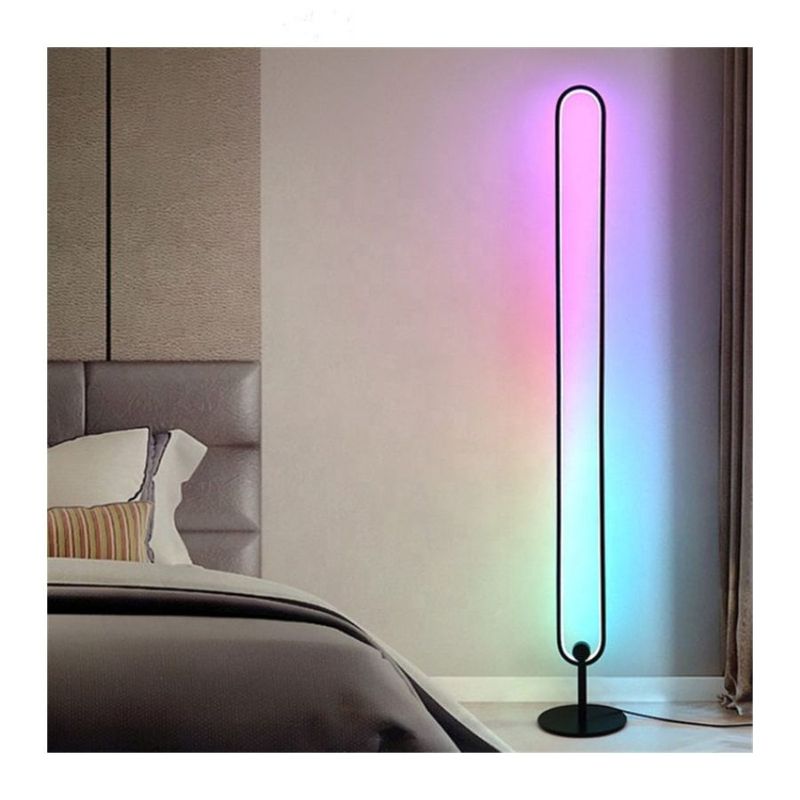 GENERICO - Lampara De Pie Luz Led Moderna Inteligente Rgb Regulable