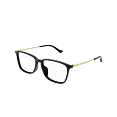 GUCCI - Lentes Ópticos Negro y Dorado Sustentable