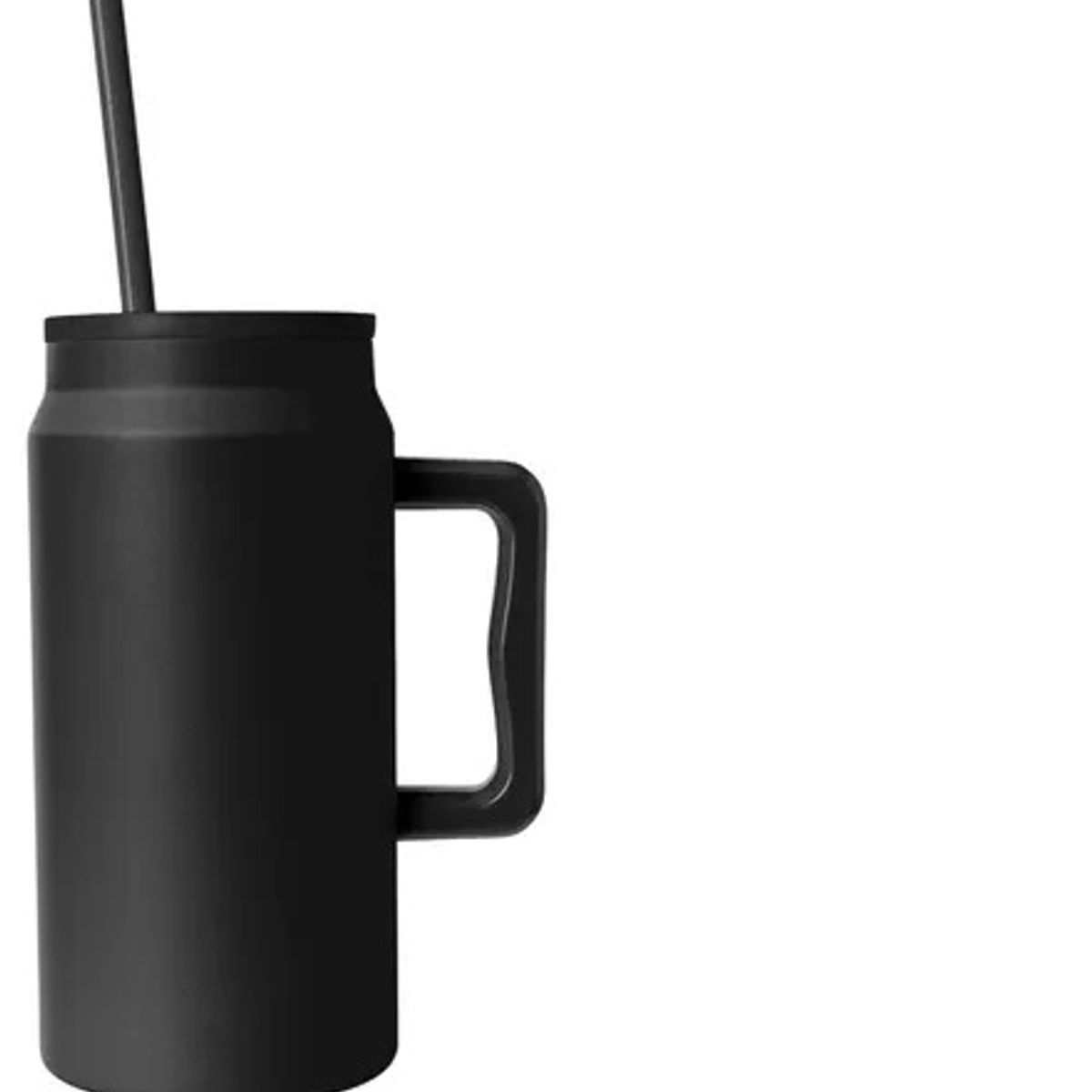 GENERICO - Vaso Termo Para Agua Cafe 1500ml Acero Inox +tapa+bombilla NEGRO