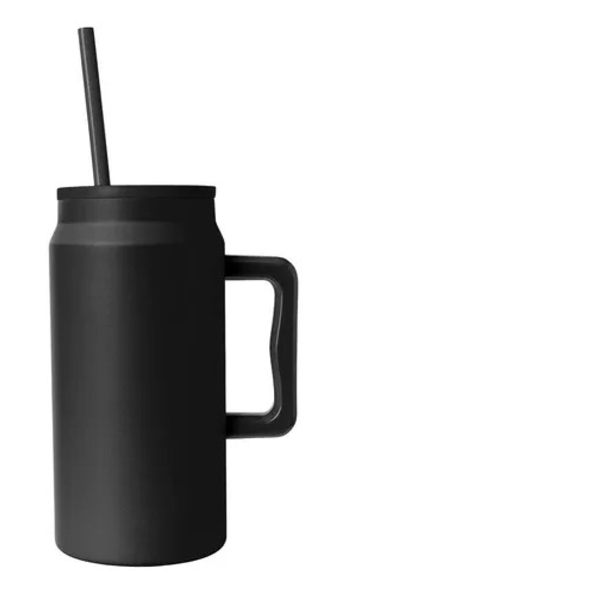 GENERICO - Vaso Termo Para Agua Cafe 1500ml Acero Inox +tapa+bombilla NEGRO