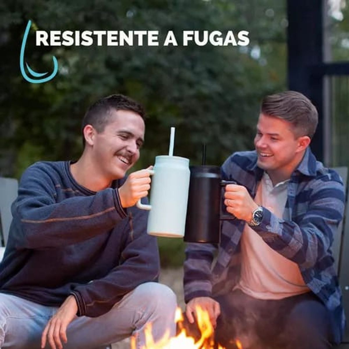 GENERICO - Vaso Termo Para Agua Cafe 1500ml Acero Inox +tapa+bombilla ROSA