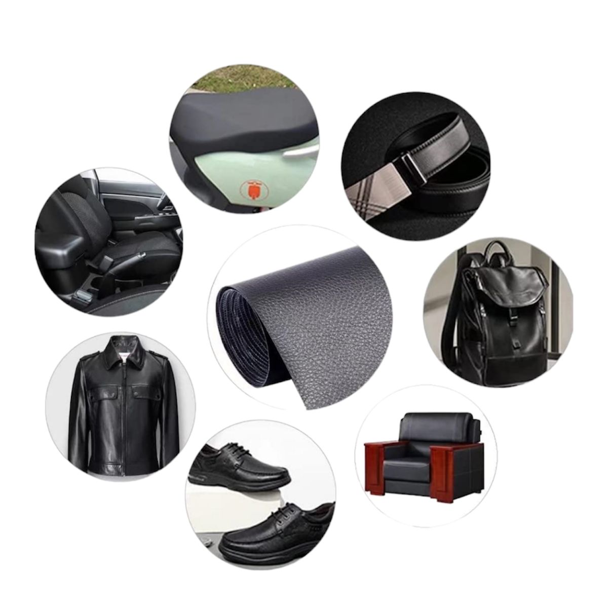 GENERICO - Rollo De Metro Reparar Cuero Sintético Autoadhesivo Multiuso 138x50