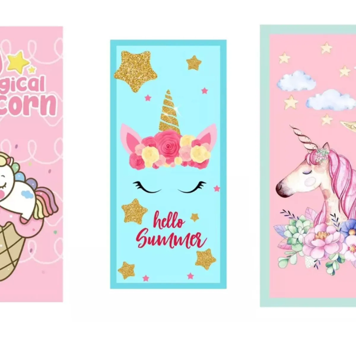 GENERICO - Pack 3 Toallas De Baño Infantiles Niños/niñas Diseños Playa