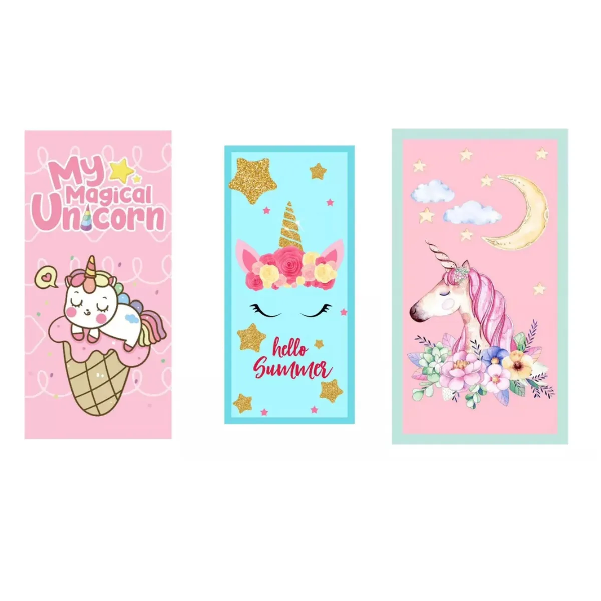 GENERICO - Pack 3 Toallas De Baño Infantiles Niños/niñas Diseños Playa