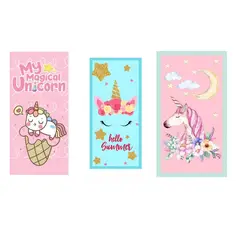 GENERICO - Pack 3 Toallas De Baño Infantiles Niños/niñas Diseños Playa