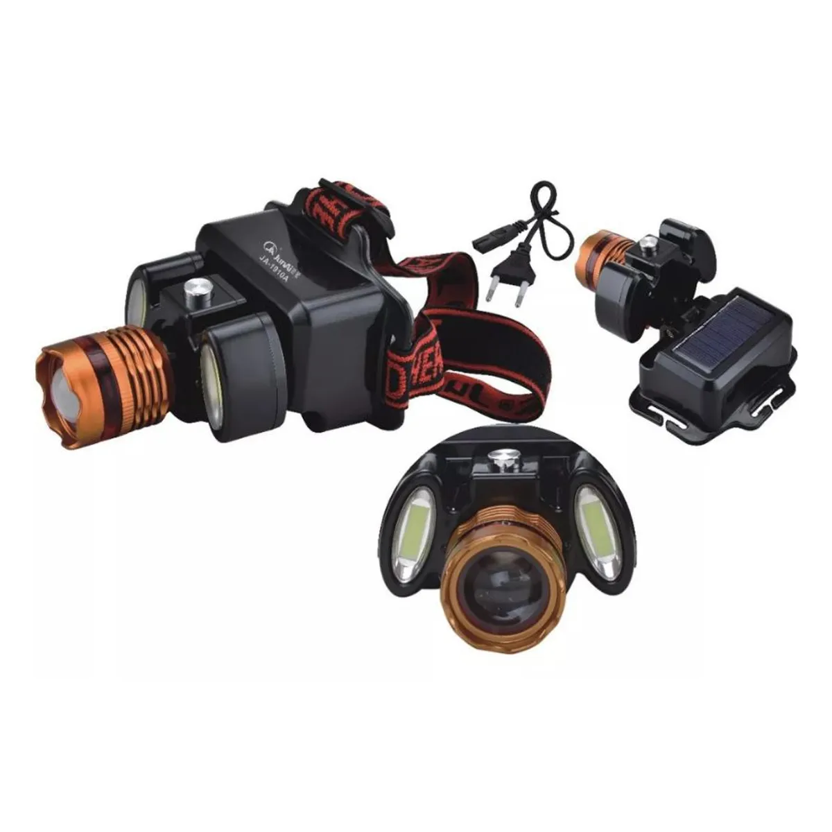 GENERICO - Linterna Solar Minera Recargable Camping Led Lupa Ajustable