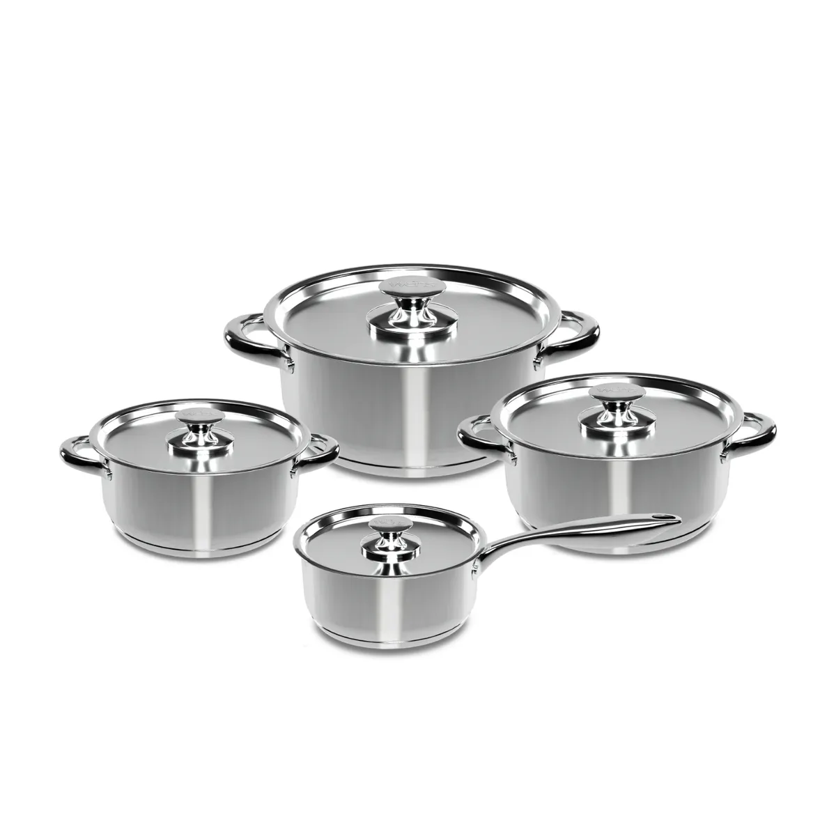 WENS - Juego Ollas Acero Inoxidable 8 Piezas Cocina 460-8ss