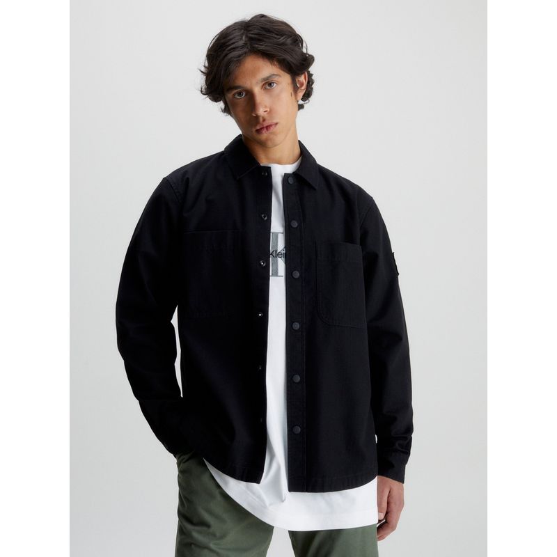 CALVIN KLEIN - Camisa Essentials Ripstop Negro Calvin Klein