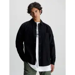 CALVIN KLEIN - Camisa Essentials Ripstop Negro