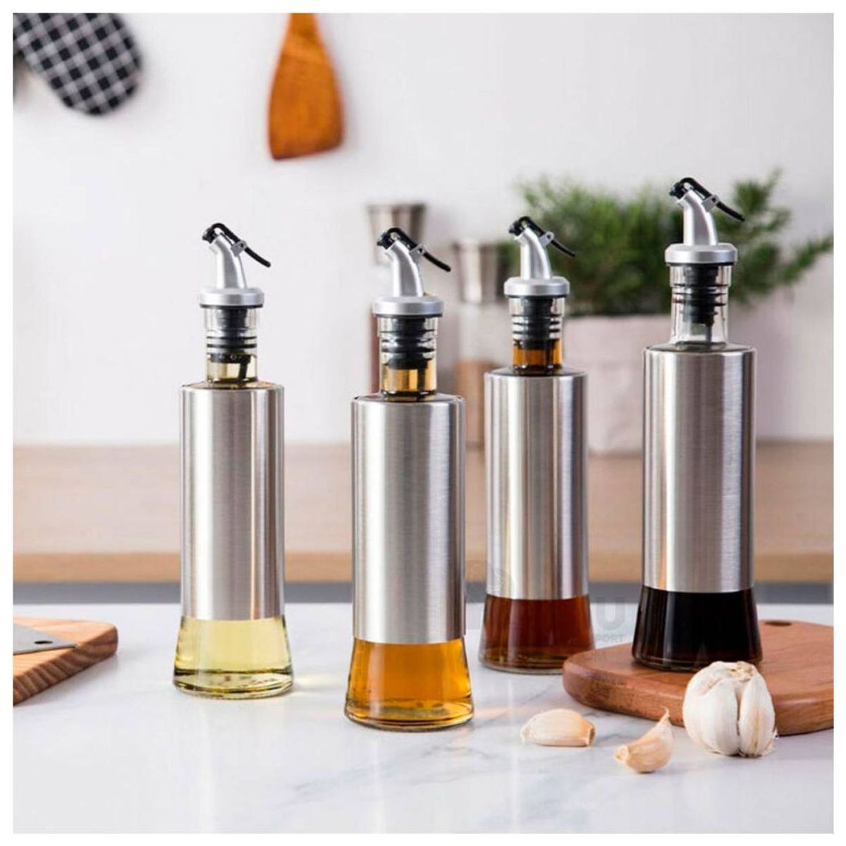 BAZUCA - Aceitero Vinagrero Botella Dispensador Aceite Oliva Vinagre 500ml