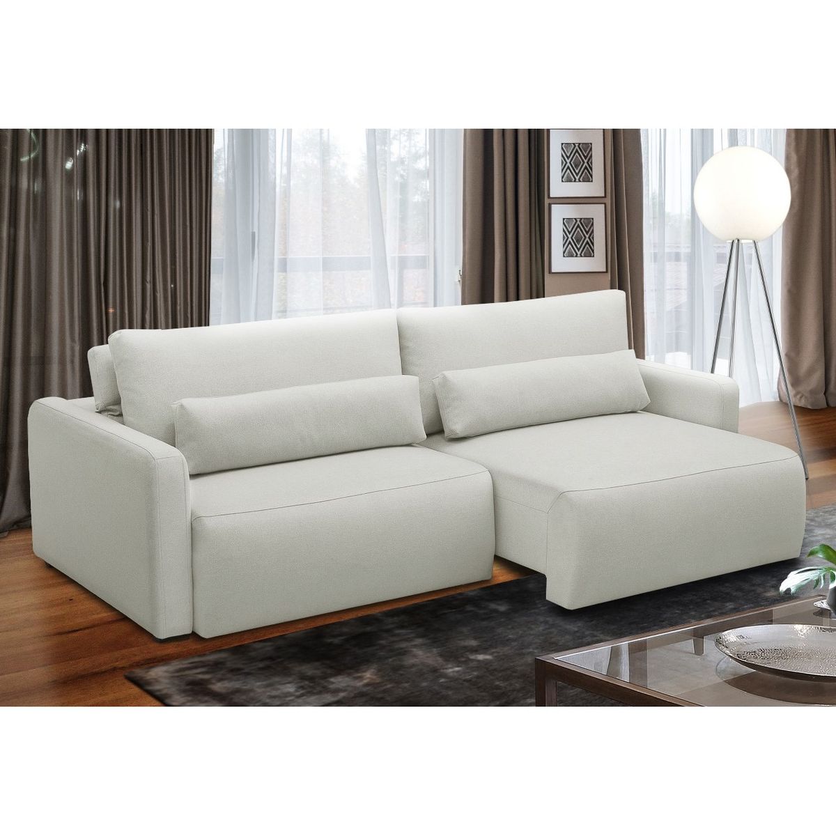 AMUV - Sofa Siena Cuerpos Extensible -Reclinable Beige