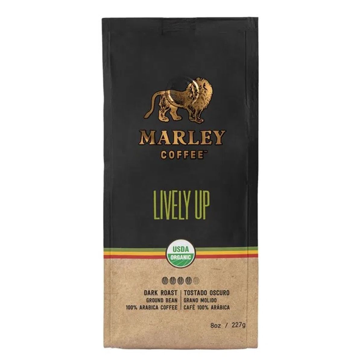 MARLEY COFFEE - Café Grano Molido Orgánico Lively Up Marley Coffee 227g