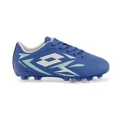 LOTTO - Zapato de Fútbol Solista FG JR Azul Blanco  Niño