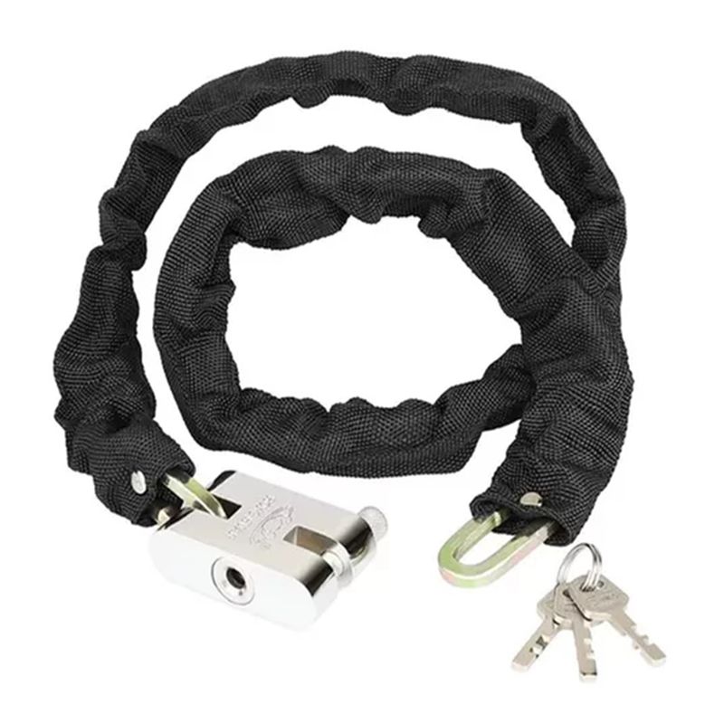 GENERICO - Cadena Seguridad - Candado Cadena Para Moto Bicicleta 60cm