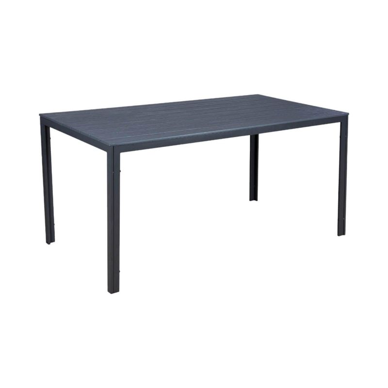 NORTHWEST - Mesa Terraza Polywood Impermeable 156x78cm Gris Northwest
