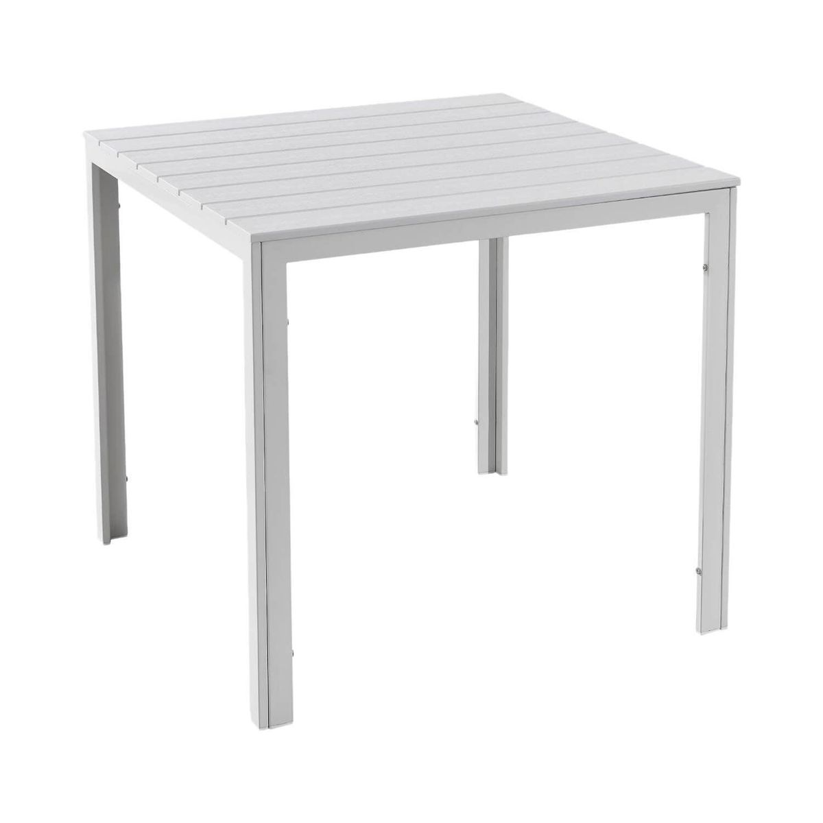 NORTHWEST - Mesa Terraza Polywood Impermeable 78X78cm Blanca Northwest
