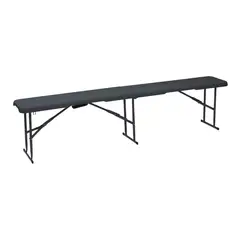 NORTHWEST - Banca Plegable 43X28X182cm Negra