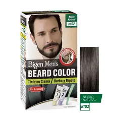 BIGEN - Tinte Permanente Sin Amoníaco Barba y Bigote Negro Natural 20gr.