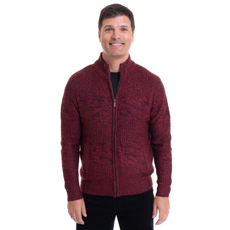 KOTTING - Sweater Full Cierre Rojo KOTTING.
