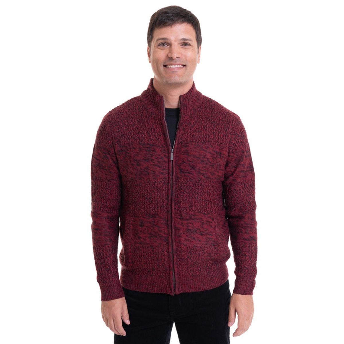 KOTTING - Sweater Full Cierre Rojo KOTTING