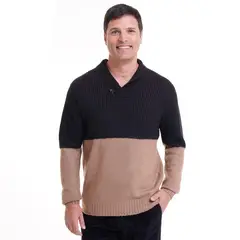 KOTTING - Sweater Cuello Cruzado Beige