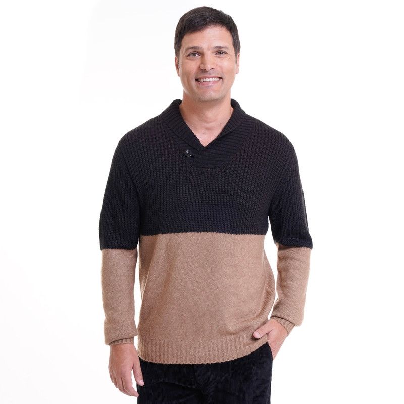 KOTTING - Sweater Cuello Cruzado Beige KOTTING.