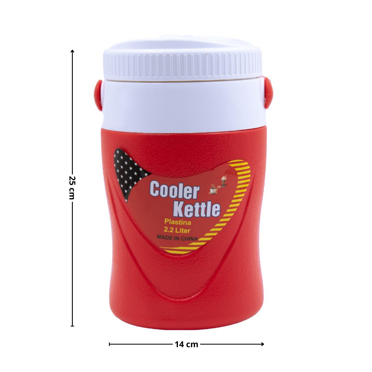 GENERICO - Cooler de agua 22lt rojo